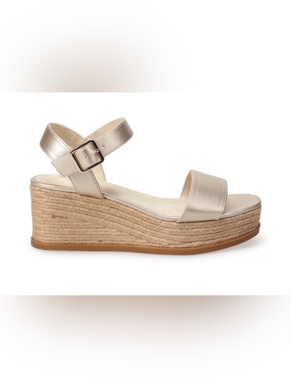 Sonoma Gold Wedge Heels Sandals Francey Size 8.5 Med